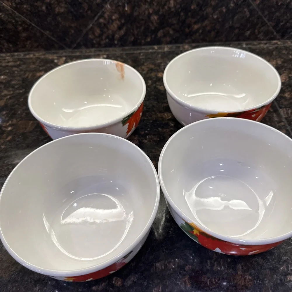 12 pieces Royal Norfolk Autumn Leaves Acorn Bowls, plates,‎ cups Thanksgiving
